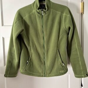 Green Fleece Zip-Up Jacket